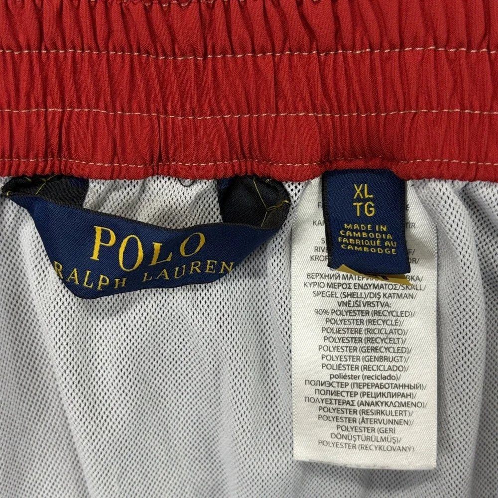 Polo Ralph Lauren Mens Kailua Board Shorts Swim Trunks Black Cargo Lined Size XL